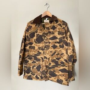 Vintage SAFTBAK jacket men’s duck camo hunting field chore coat 70s 80s Rare
